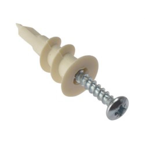 PLASTERBOARD FIXING NYLON C/W SCREW NSP421 Twiggs